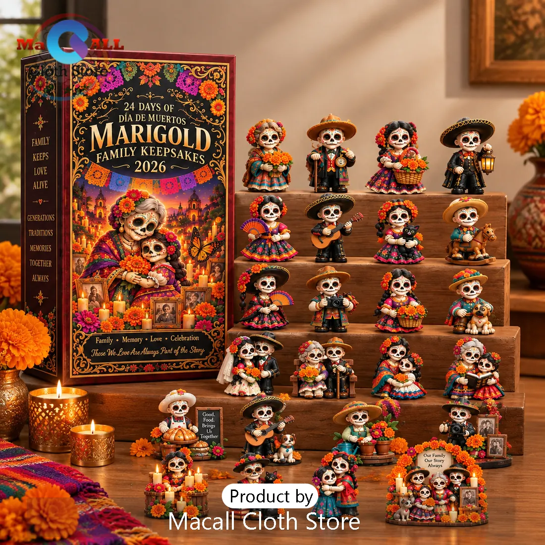 24 Days of Día de Muertos Marigold Advent Calendar 24 Days of Día de Muertos Marigold Advent Calendar