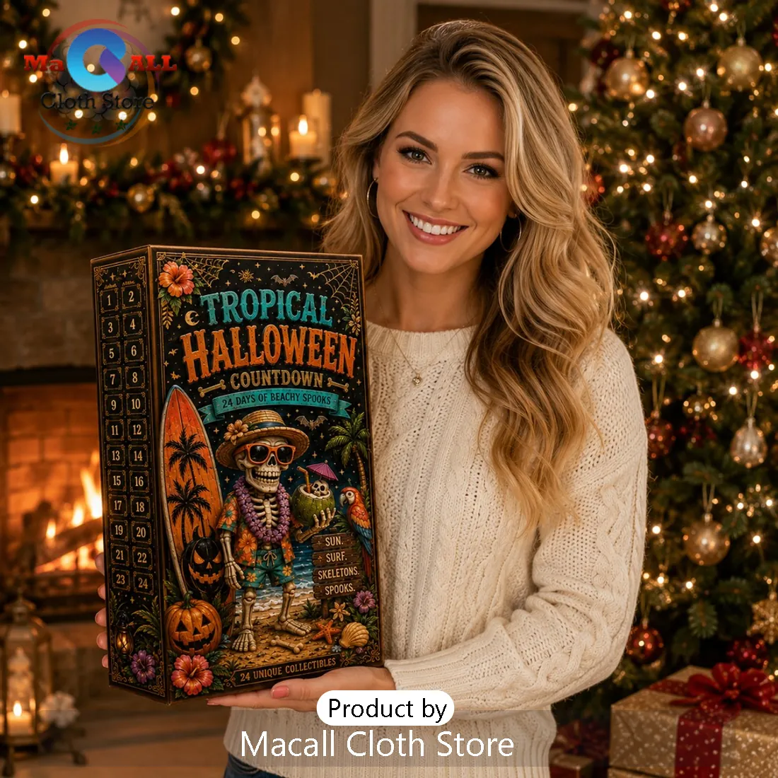 Tropical Skeleton Halloween Countdown Advent Calendar Tropical Skeleton Halloween Countdown Advent Calendar