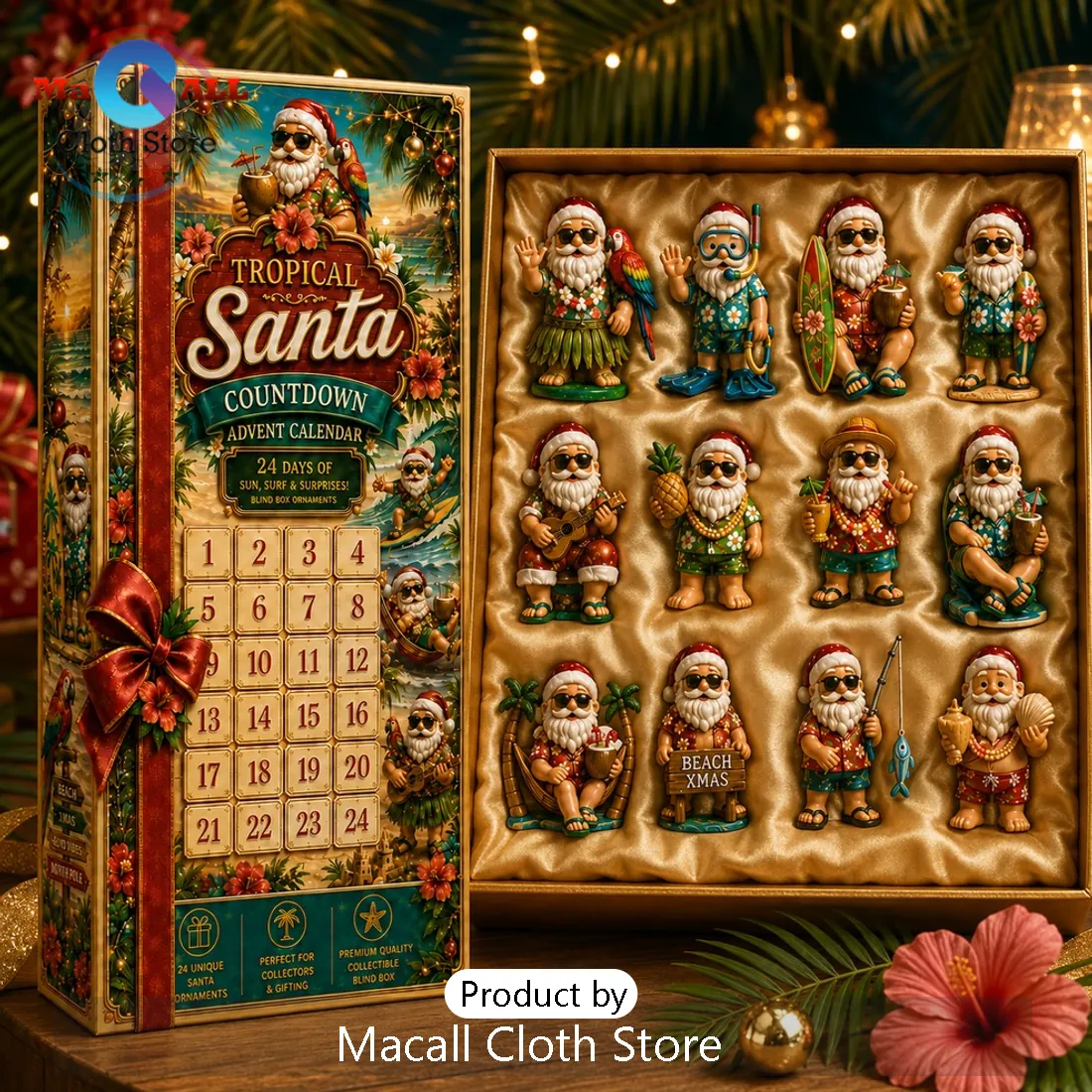 Tropical Santa Claus Countdown Advent Calendar Tropical Santa Claus Countdown Advent Calendar