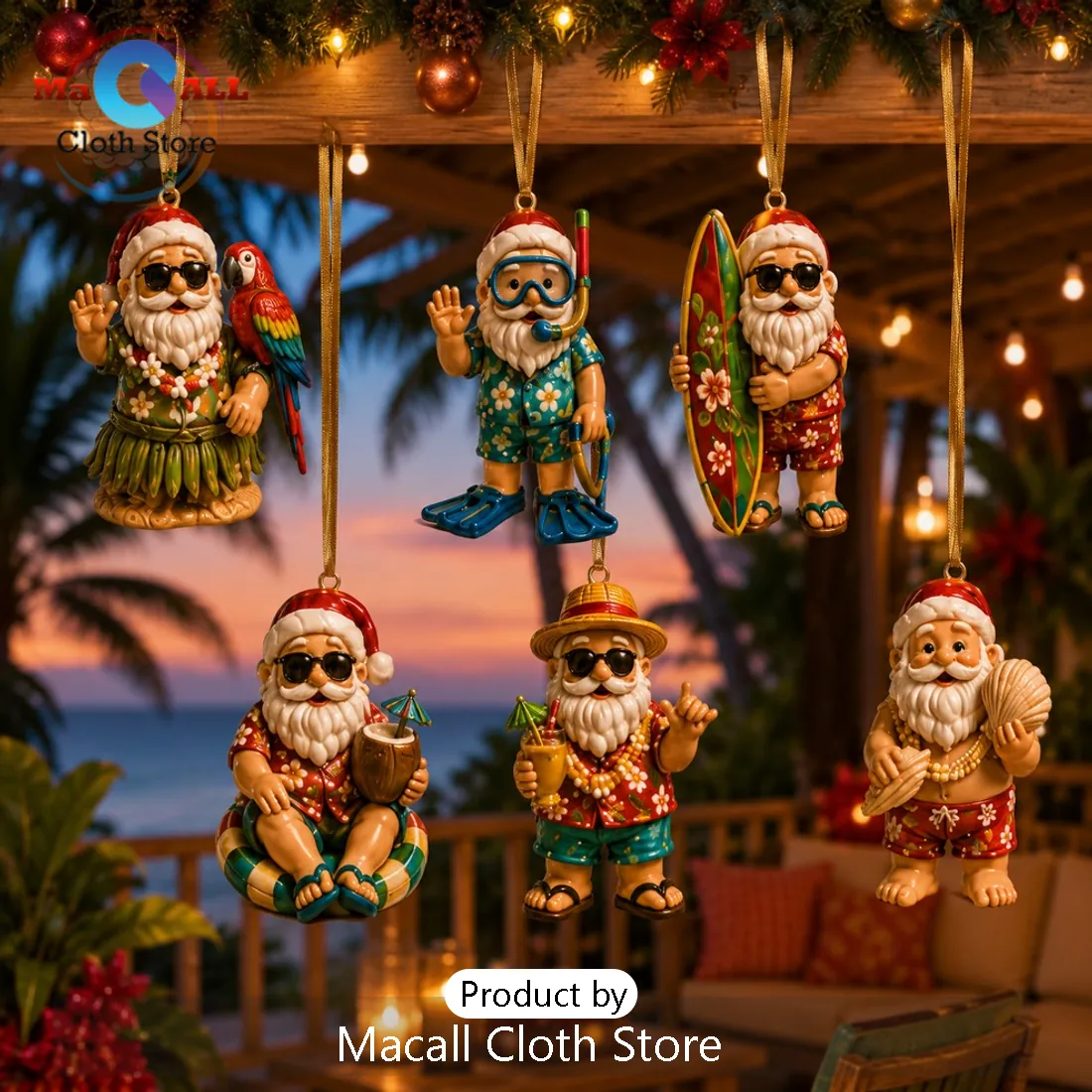 Tropical Santa Claus Countdown Advent Calendar Tropical Santa Claus Countdown Advent Calendar
