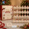 Blue Santa Claus Christmas Advent Calendar