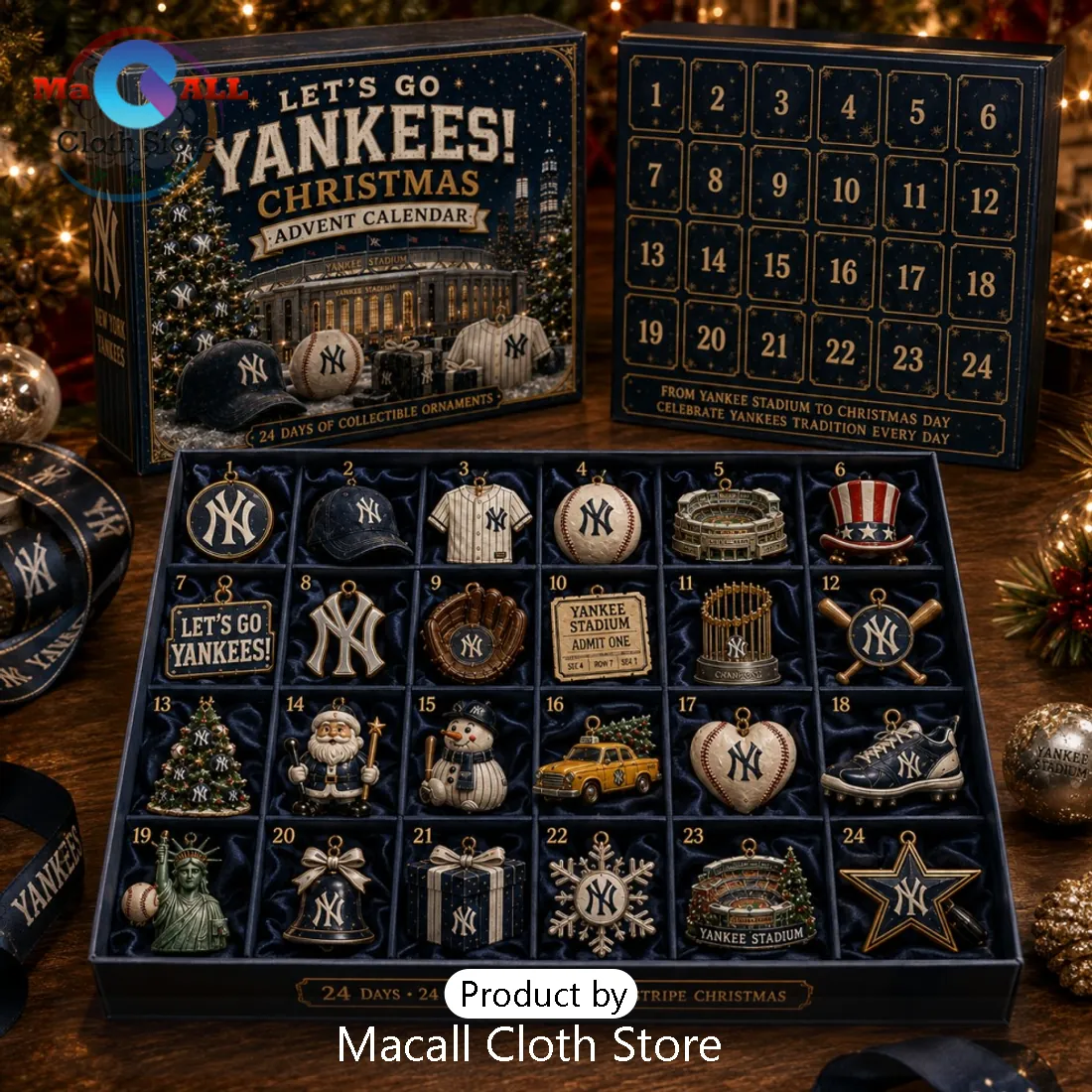 New York Yankees Baseball Christmas Advent Calendar New York Yankees Baseball Christmas Advent Calendar