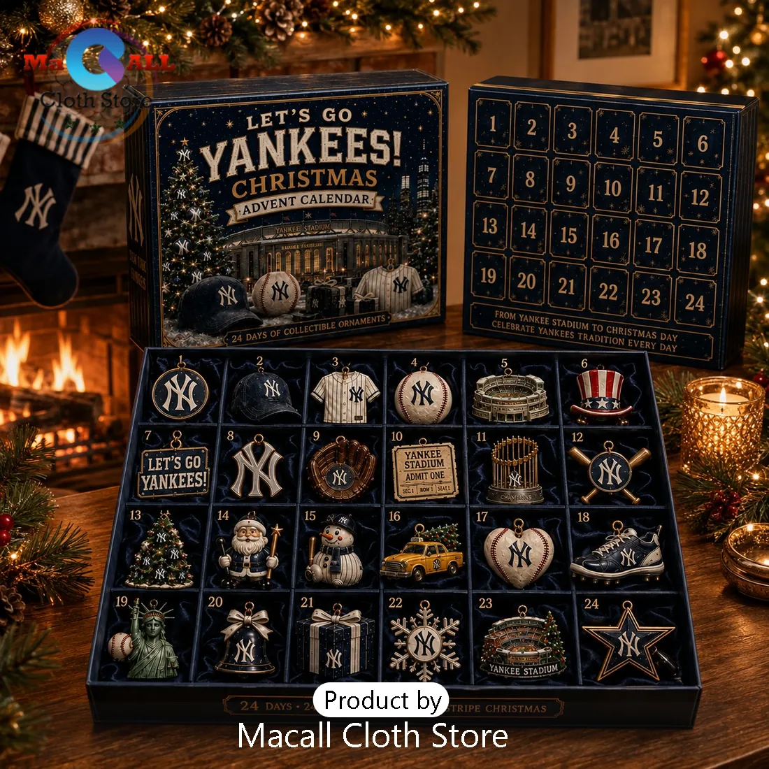 New York Yankees Baseball Christmas Advent Calendar New York Yankees Baseball Christmas Advent Calendar