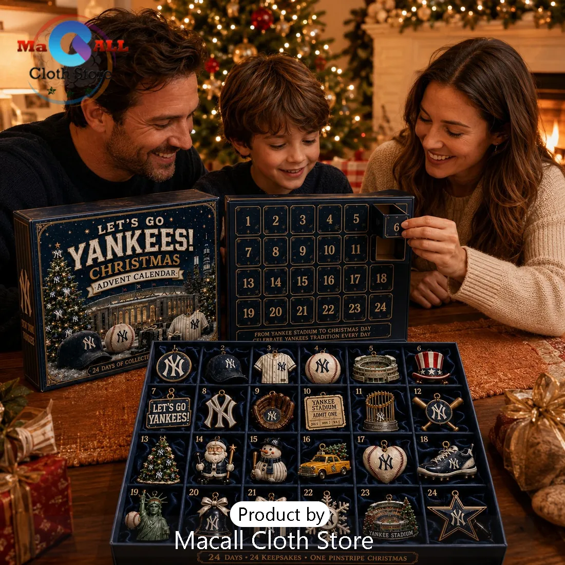 New York Yankees Baseball Christmas Advent Calendar New York Yankees Baseball Christmas Advent Calendar