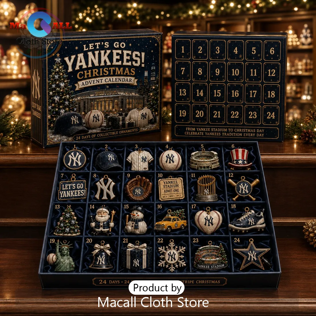 New York Yankees Baseball Christmas Advent Calendar New York Yankees Baseball Christmas Advent Calendar