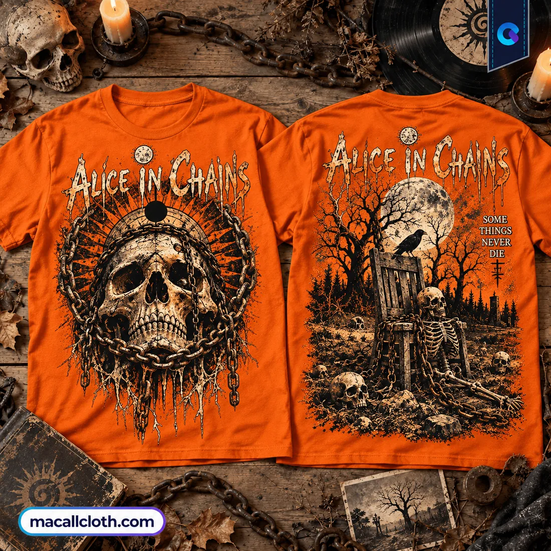 Alice In Chains Dark Skull Shirt Alice In Chains Dark Skull Shirt