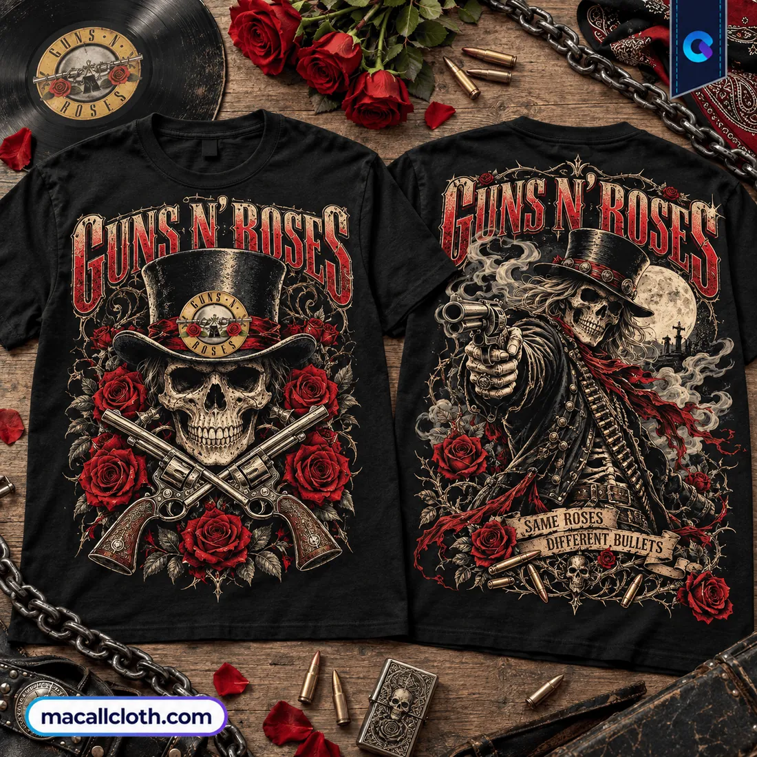 Guns N Roses Skull Outlaw Shirt Guns N Roses Skull Outlaw Shirt