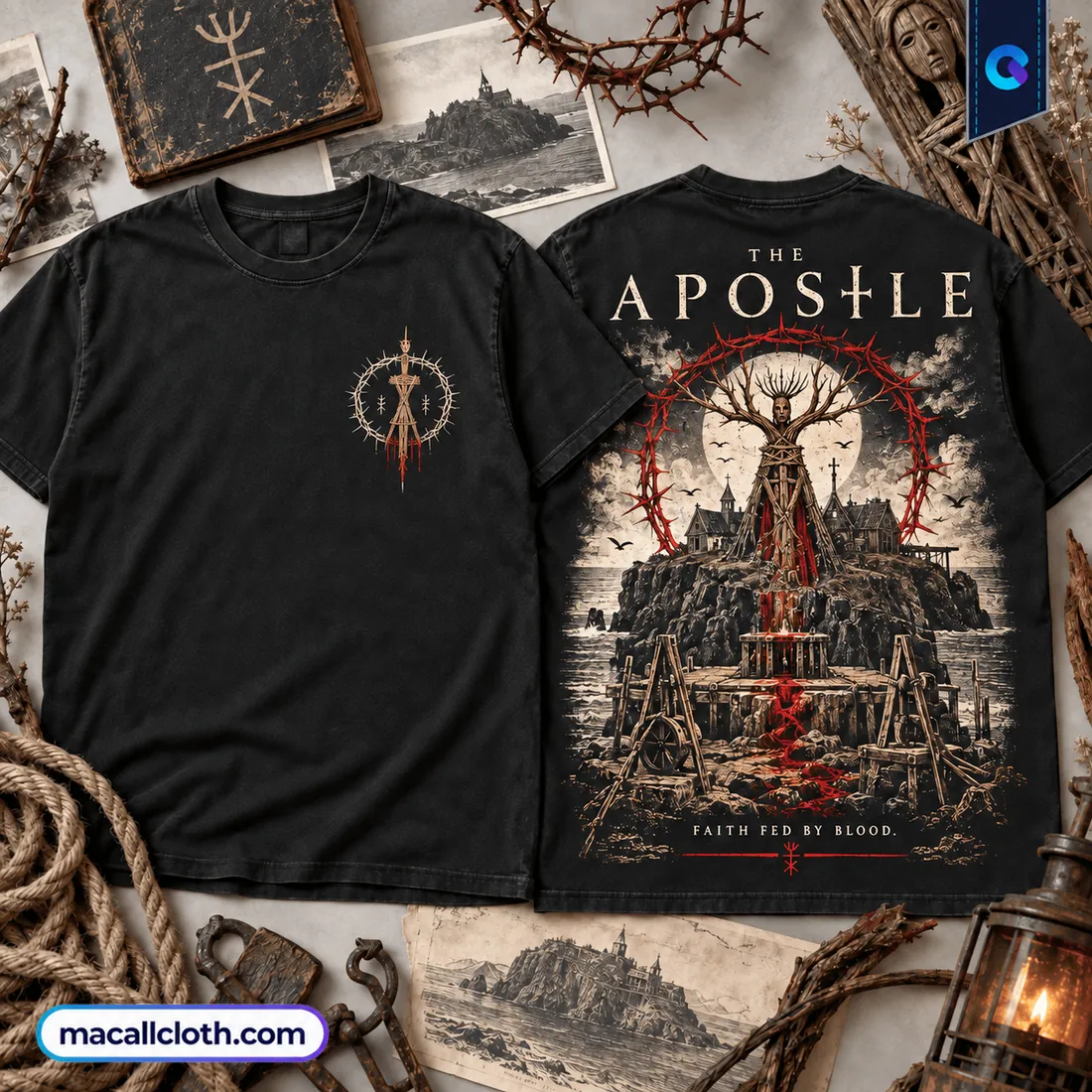 The Apostle Faith Fed by Blood Heavyweight Shirt The Apostle Faith Fed by Blood Heavyweight Shirt