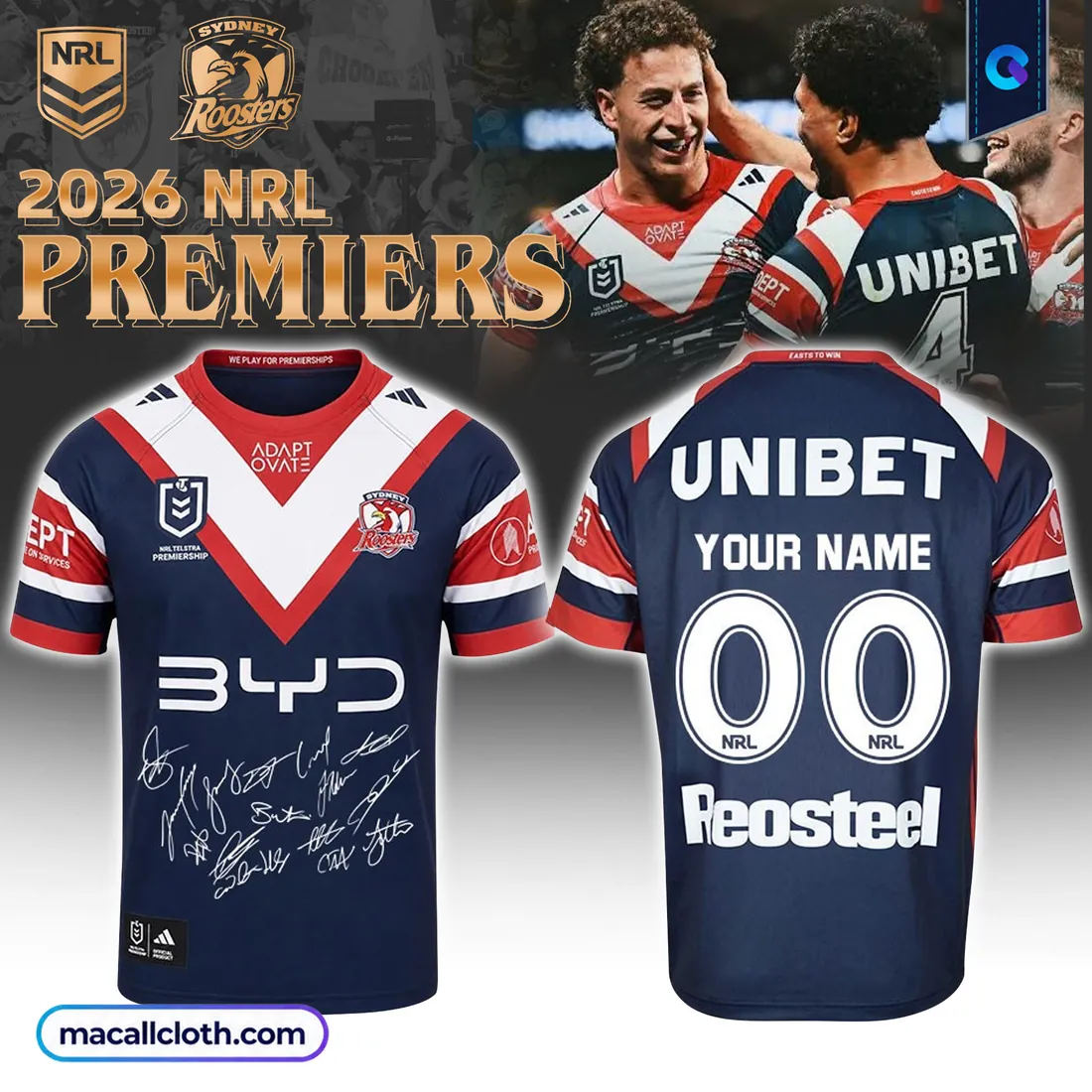 Sydney Roosters 2026 Home NRL Jersey Sydney Roosters 2026 Home NRL Jersey