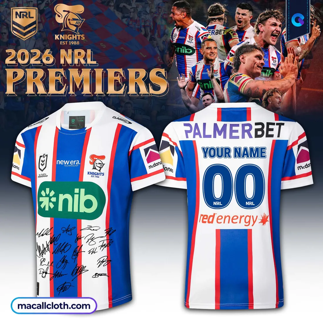 Newcastle Knights 2026 Personalized NRL Jersey Newcastle Knights 2026 Personalized NRL Jersey