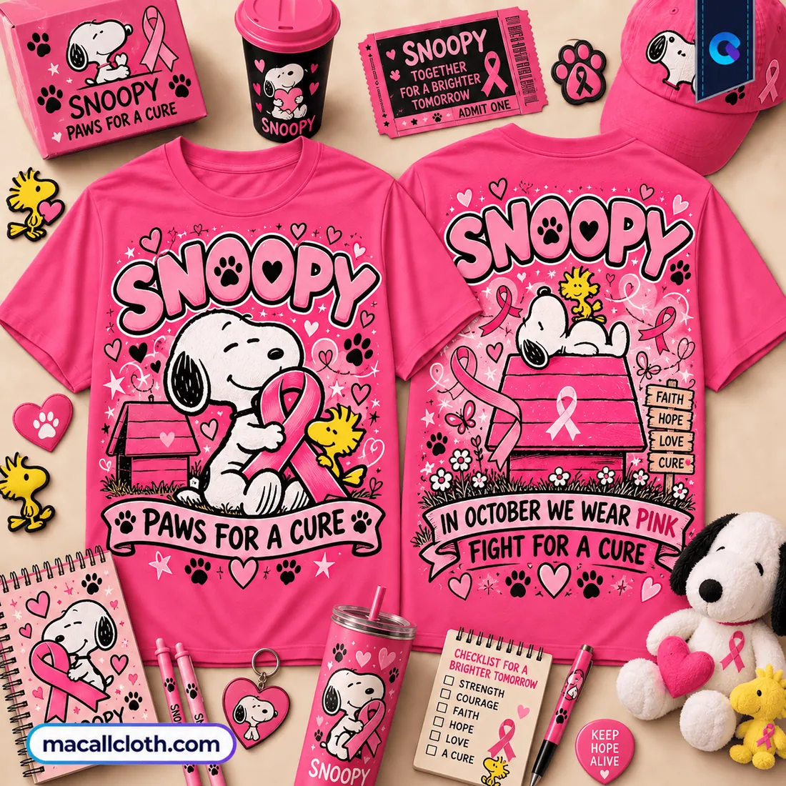 Snoopy Pink Breast Cancer Awareness Shirt Snoopy Pink Breast Cancer Awareness Shirt