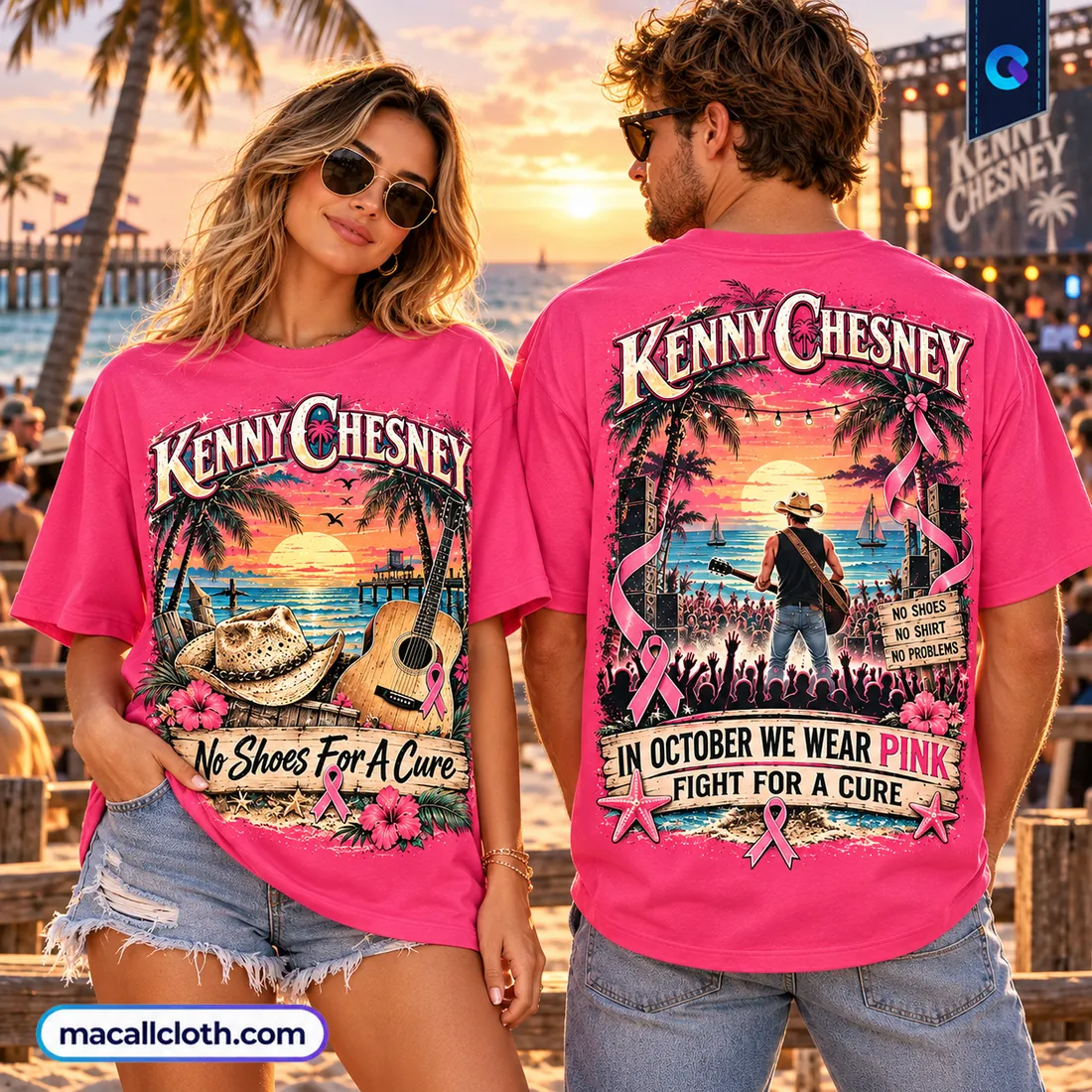 Kenny Chesney Pink Breast Cancer Awareness Shirt Kenny Chesney Pink Breast Cancer Awareness Shirt