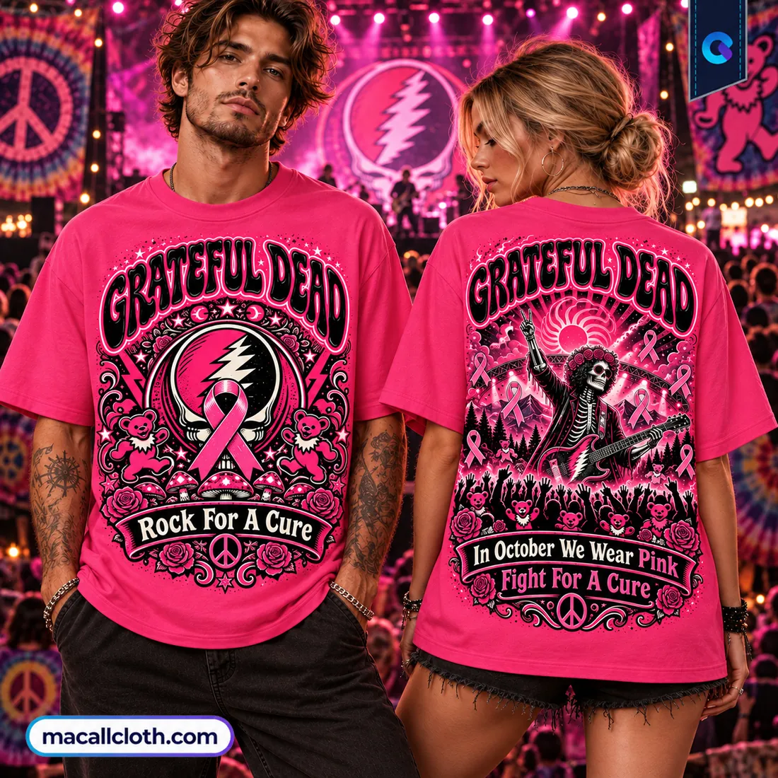 Grateful Dead Breast Cancer Awareness Shirt Grateful Dead Breast Cancer Awareness Shirt