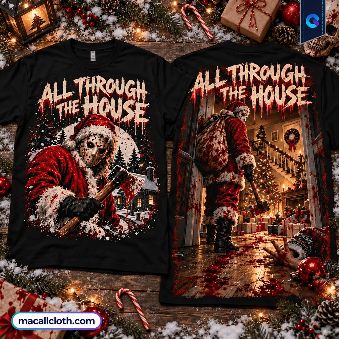 All Through The House Christmas Horror Shirt All Through The House Christmas Horror Shirt
