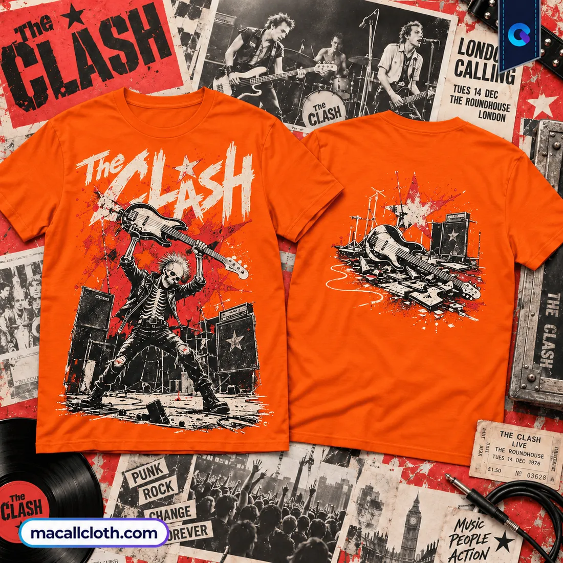 The Clash Smash Punk Rock Shirt The Clash Smash Punk Rock Shirt
