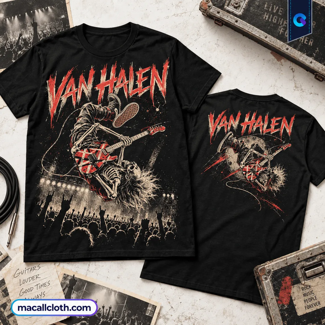 Van Halen Skull Black Shirt Van Halen Skull Black Shirt