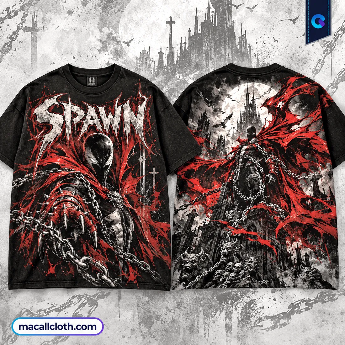 Spawn Hellborn Dark Warrior Shirt Spawn Hellborn Dark Warrior Shirt