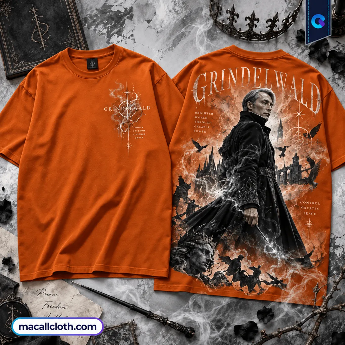 Gellert Grindelwald Dark Wizard Black Shirt Gellert Grindelwald Dark Wizard Black Shirt