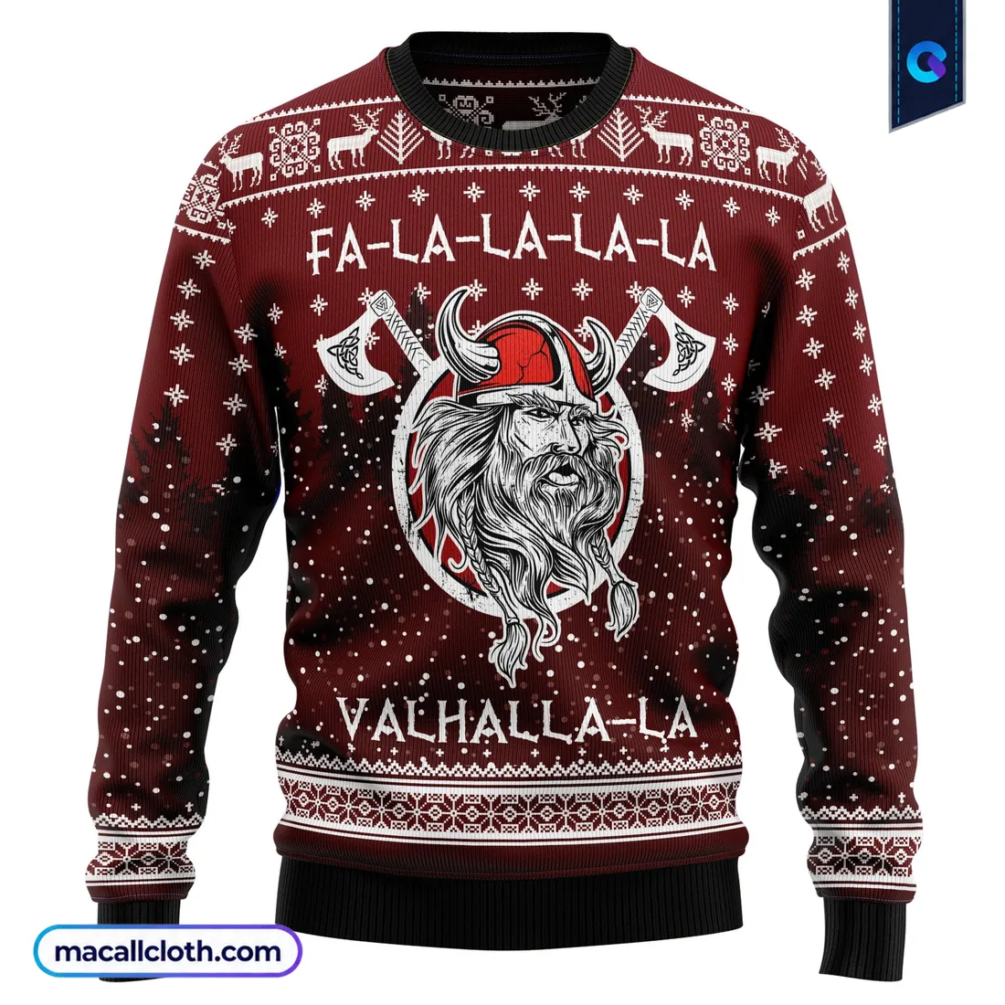Vikings Fa La La La Ugly Christmas Sweater Vikings Fa La La La Ugly Christmas Sweater
