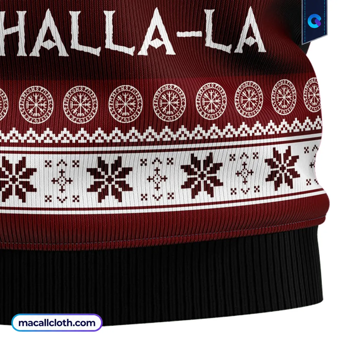 Fa-La-La-La Valhalla-La Viking Ugly Christmas Sweater Fa-La-La-La Valhalla-La Viking Ugly Christmas Sweater