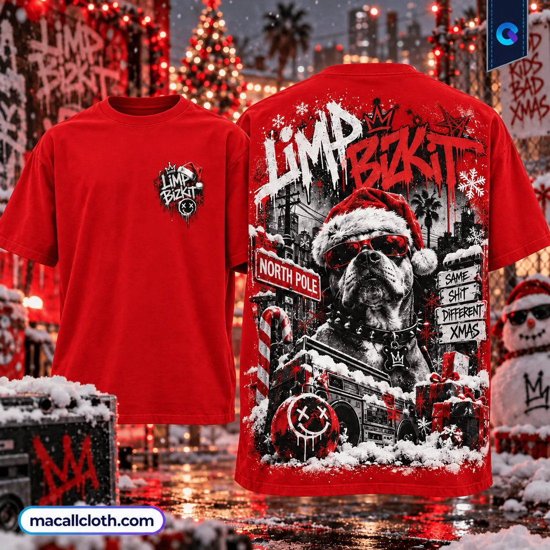 Limp Bizkit Bad Xmas Streetwear Shirt Limp Bizkit Bad Xmas Streetwear Shirt