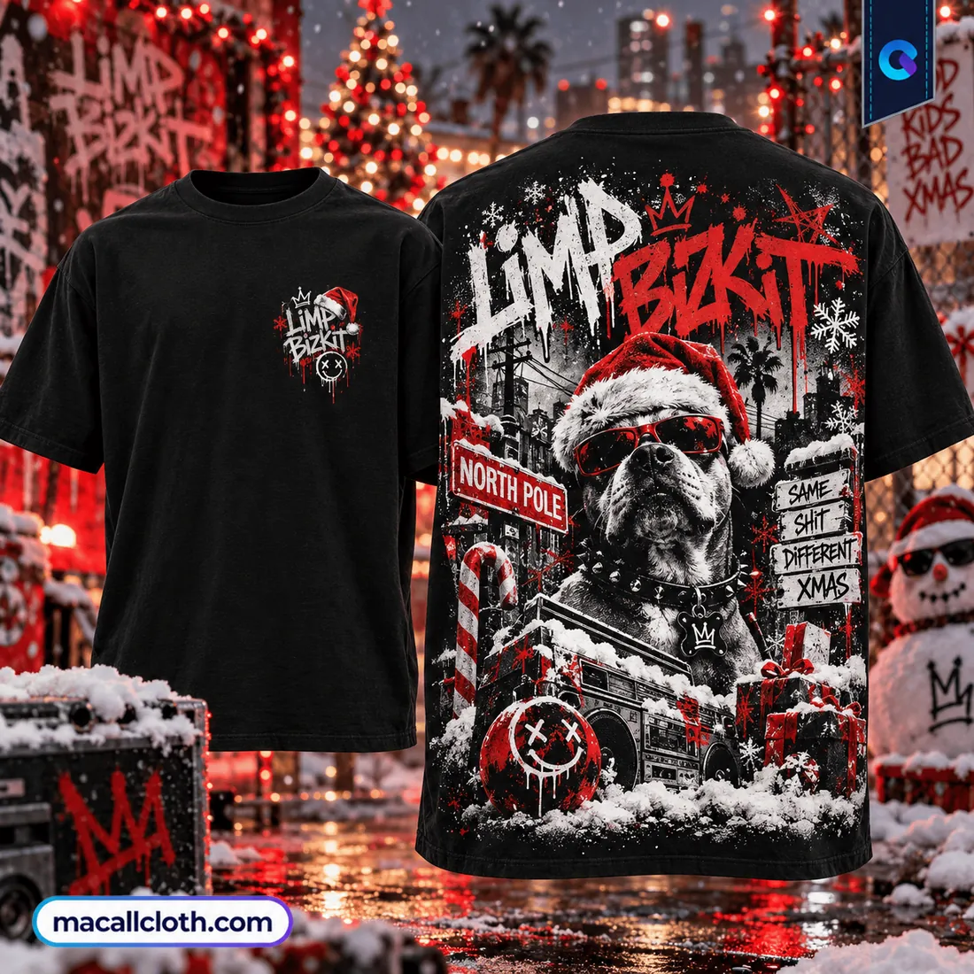 Limp Bizkit Bad Xmas Streetwear Shirt Limp Bizkit Bad Xmas Streetwear Shirt