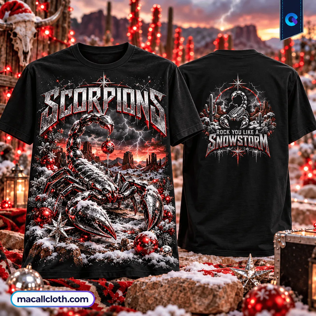 Scorpions Rock You Like A Snowstorm Red Shirt Scorpions Rock You Like A Snowstorm Red Shirt