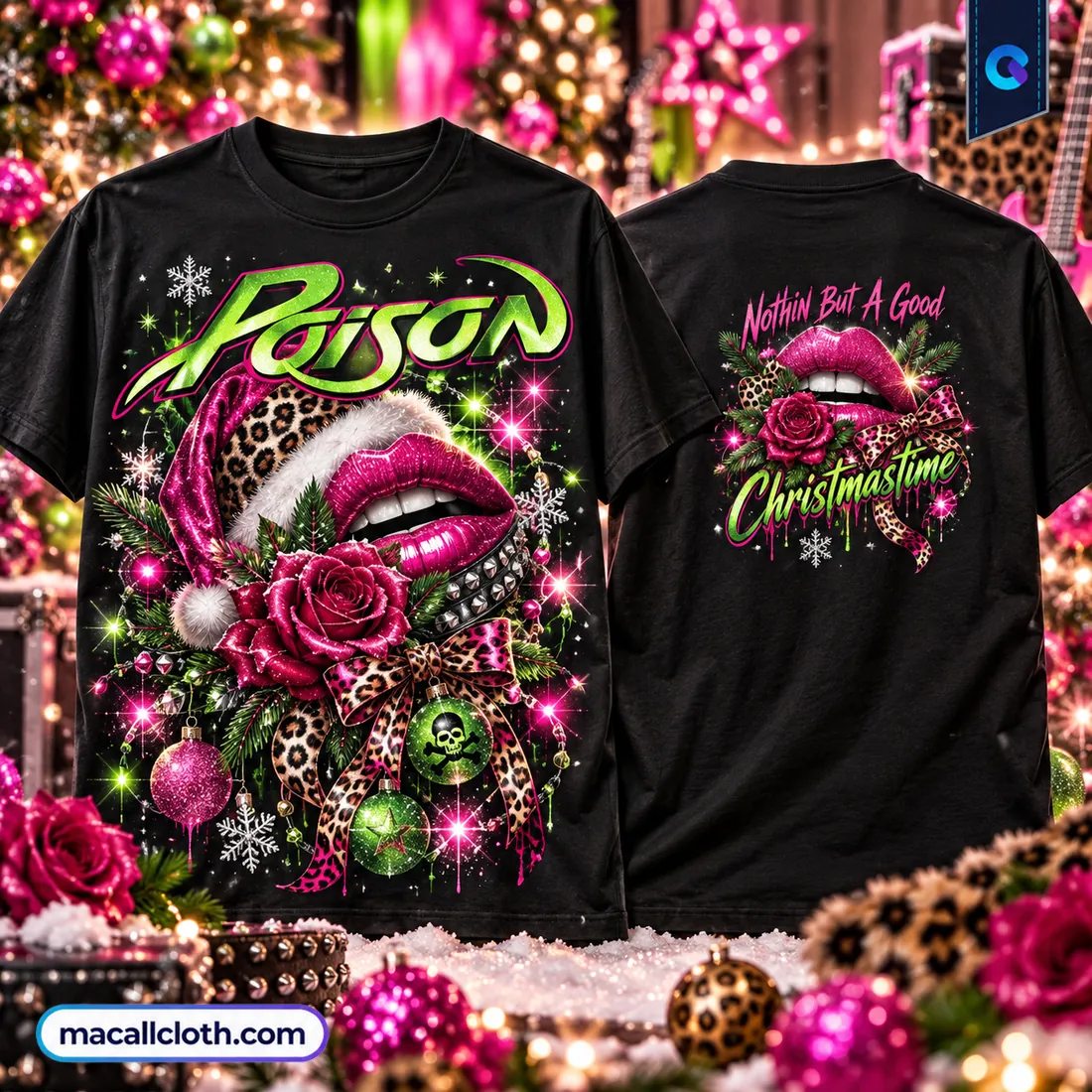Poison Glam Rock Christmas Shirt Poison Glam Rock Christmas Shirt