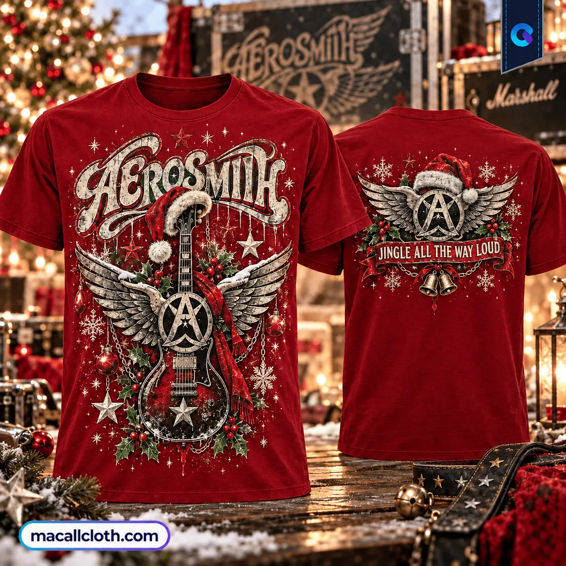 Aerosmith Jingle All The Way Red Shirt Aerosmith Jingle All The Way Red Shirt