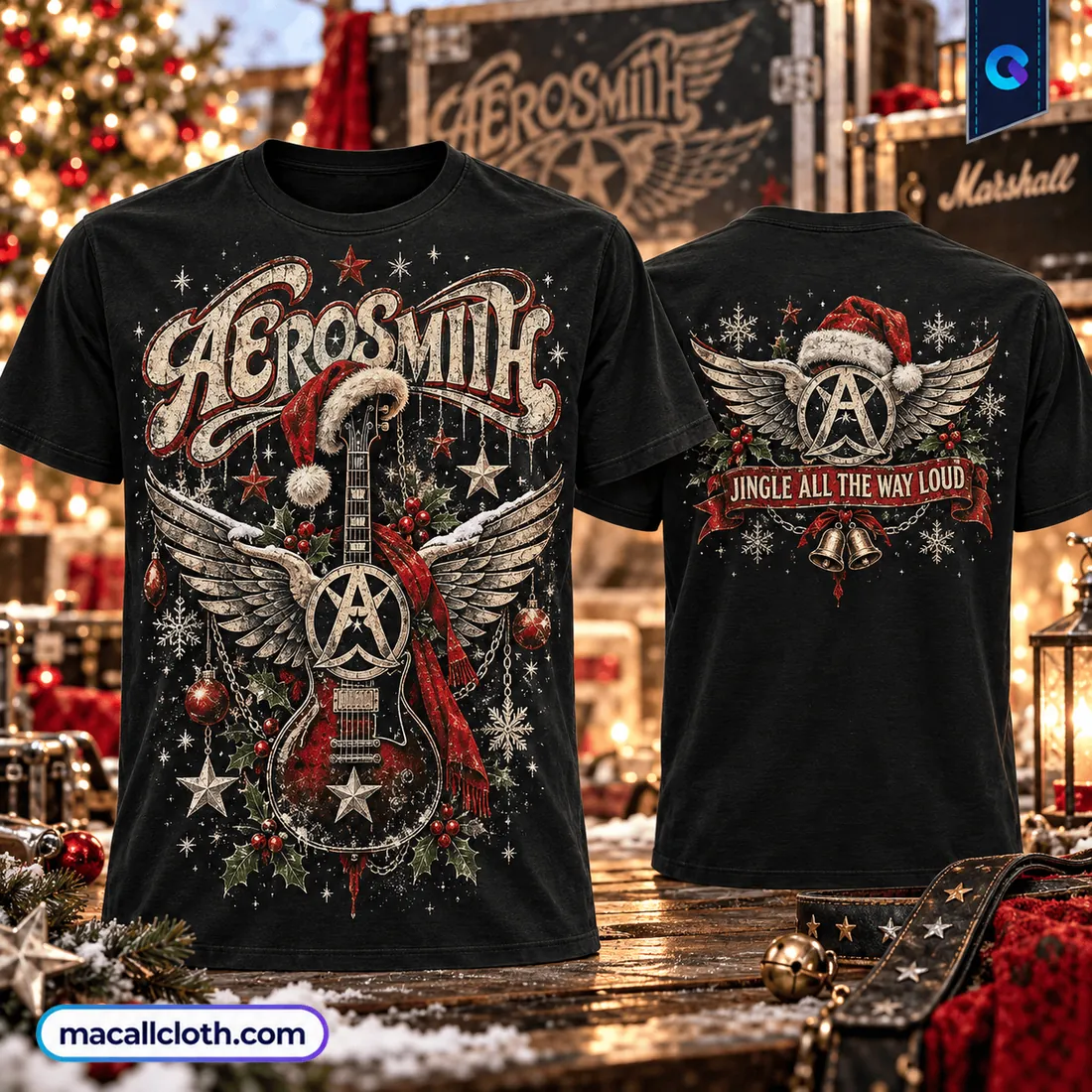 Aerosmith Jingle All The Way Red Shirt Aerosmith Jingle All The Way Red Shirt