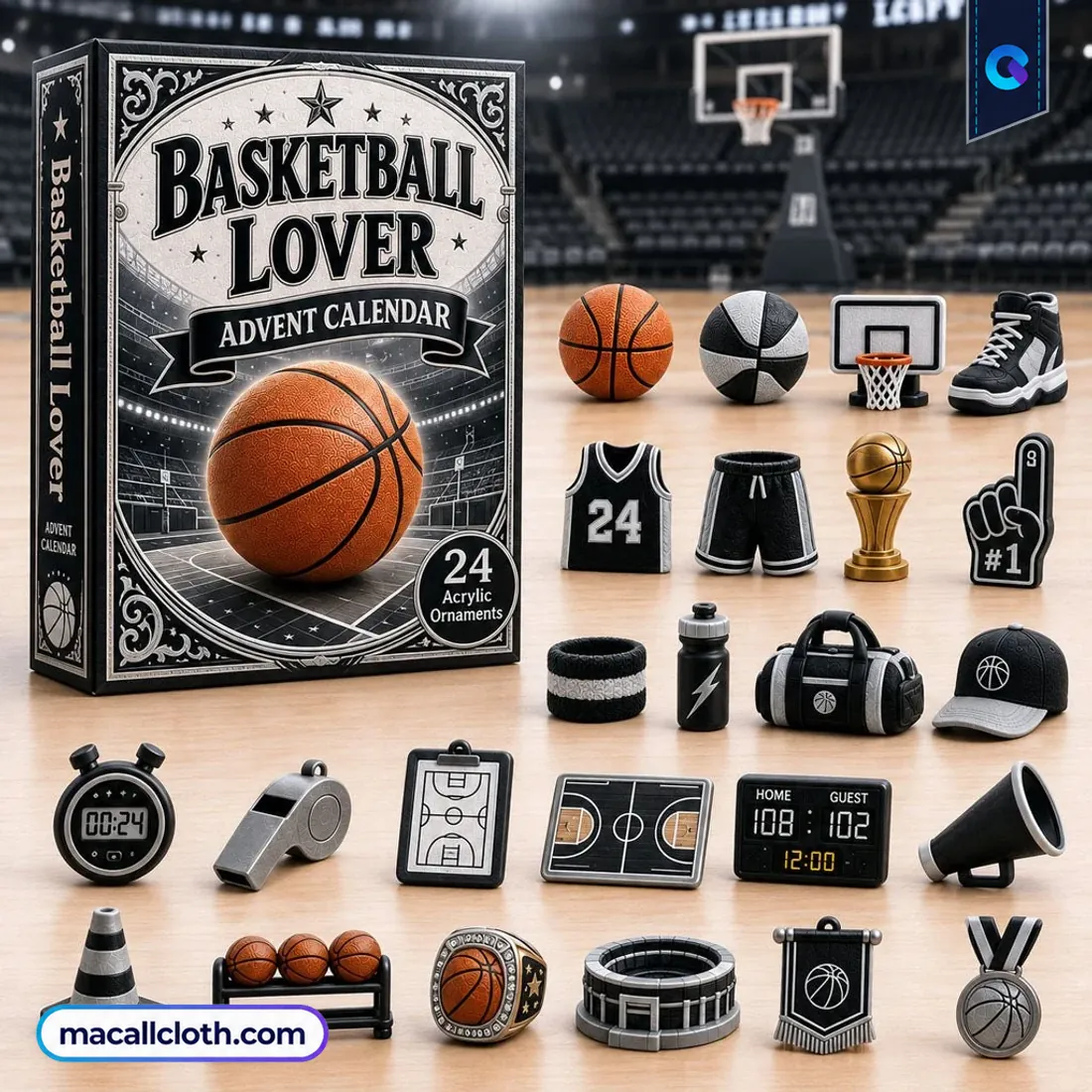 Basketball Dark Theme Advent Calendar Basketball Dark Theme Advent Calendar