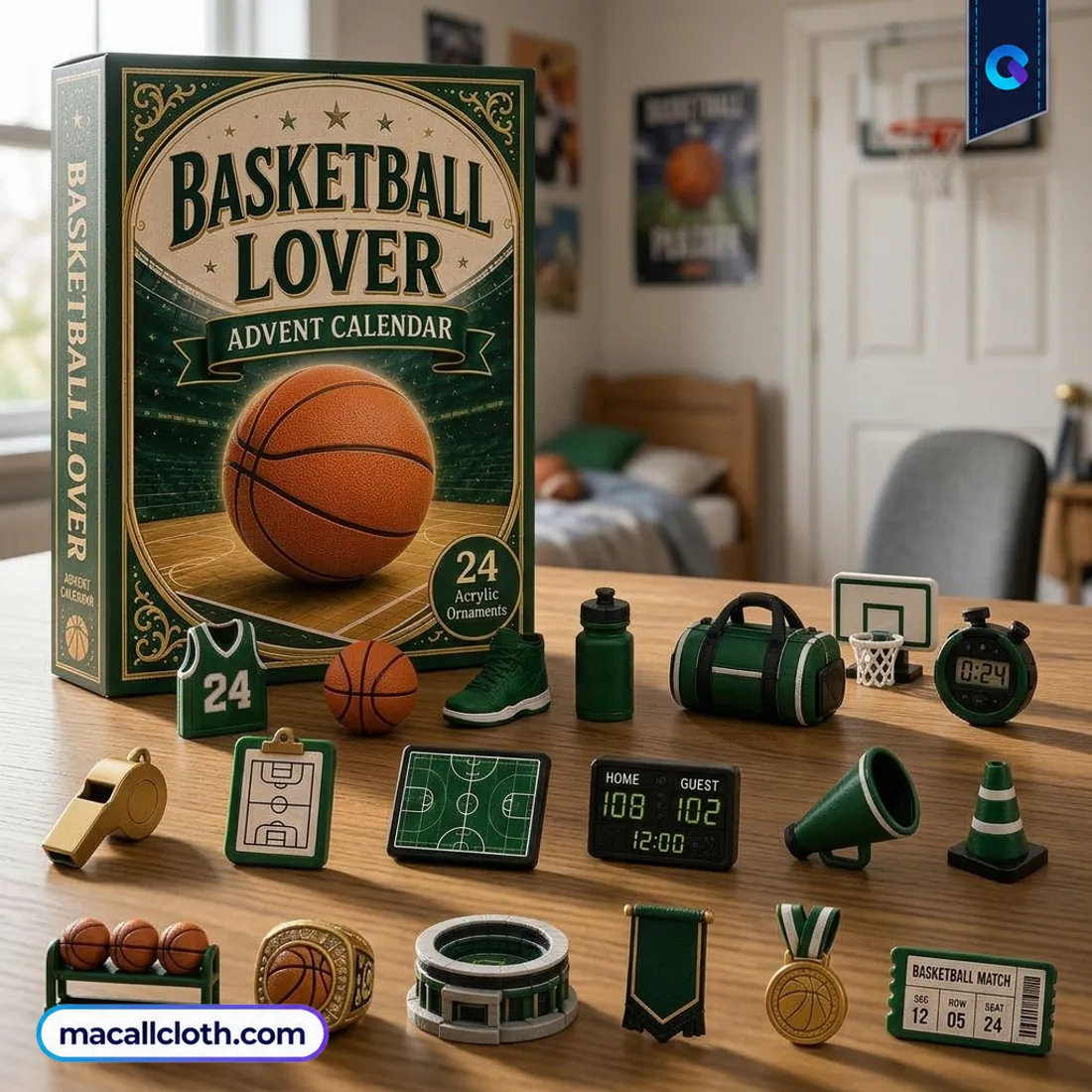 Green Basketball Advent Calendar 2026 Green Basketball Advent Calendar 2026