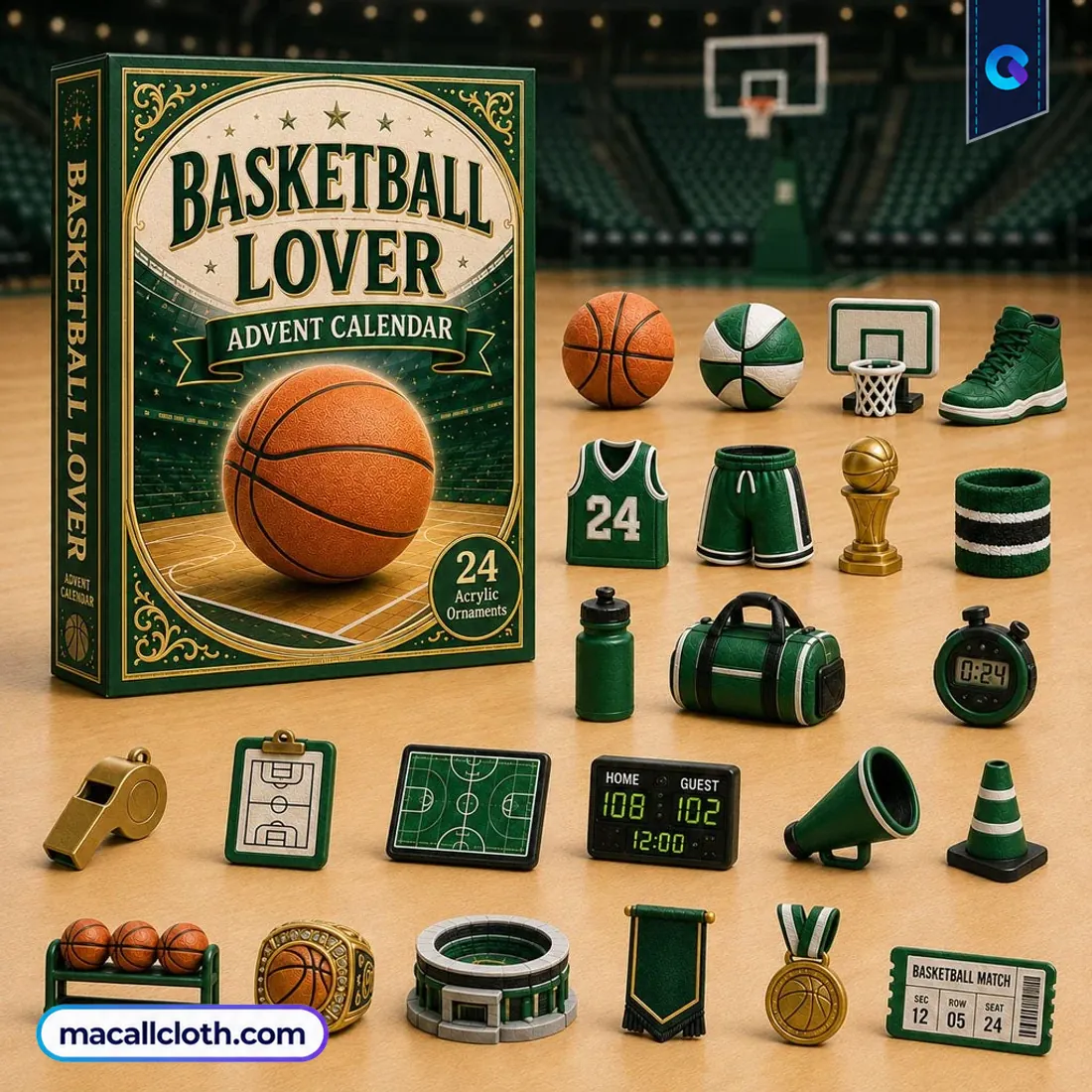 Green Basketball Advent Calendar 2026 Green Basketball Advent Calendar 2026