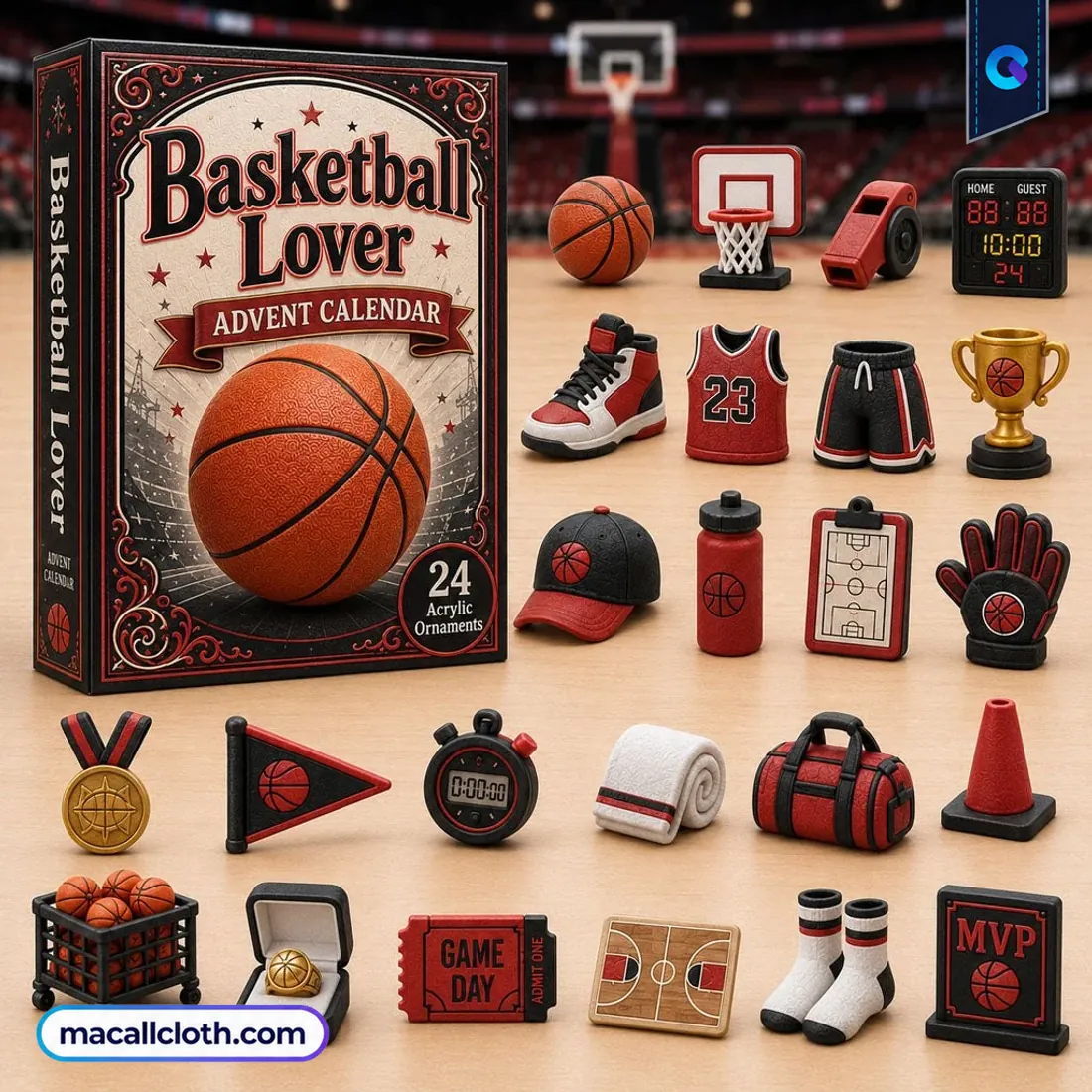 Basketball Red Advent Calendar 2026 Basketball Red Advent Calendar 2026