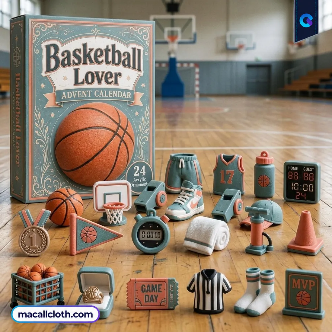 Basketball Turquoise Advent Calendar 2026 Basketball Turquoise Advent Calendar 2026