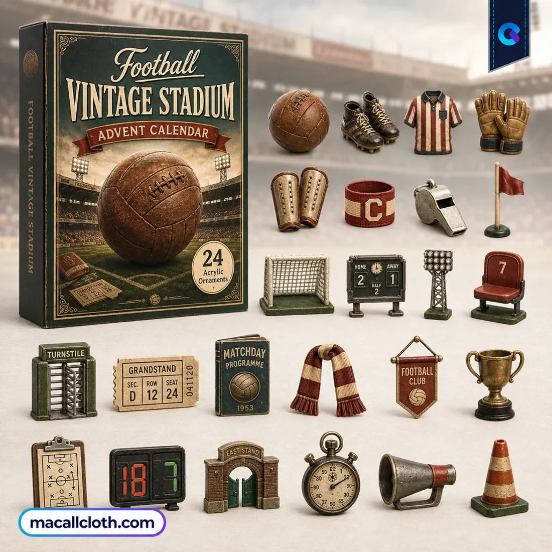 Football Vintage Stadium Advent Calendar Football Vintage Stadium Advent Calendar