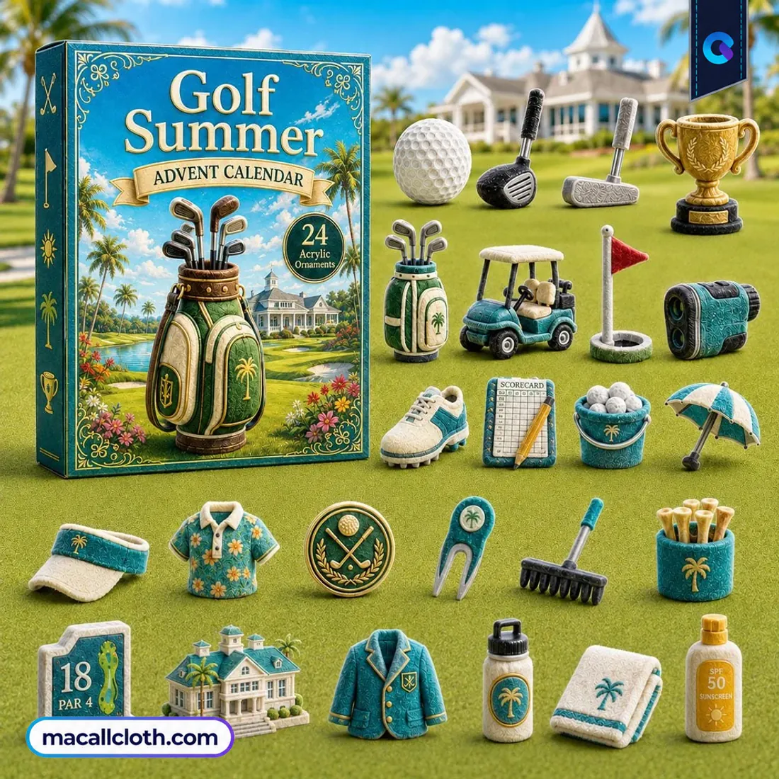 Golf Summer Advent Calendar Golf Summer Advent Calendar