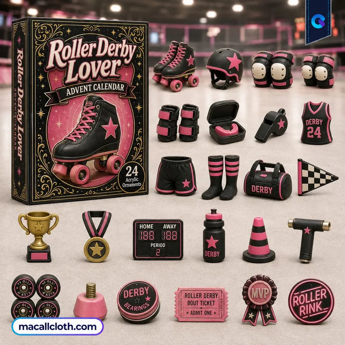 Roller Derby Pink Lover Advent Calendar Roller Derby Pink Lover Advent Calendar
