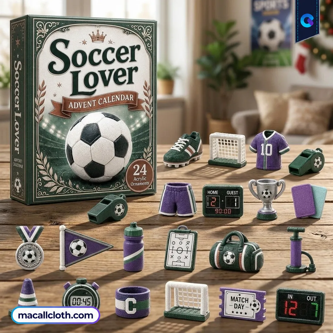 Soccer Lover Green Advent Calendar Soccer Lover Green Advent Calendar