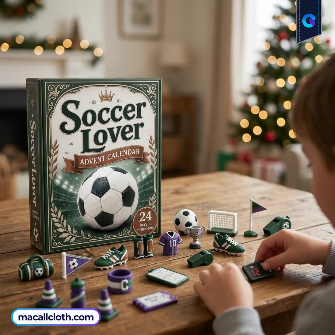Soccer Lover Green Advent Calendar Soccer Lover Green Advent Calendar