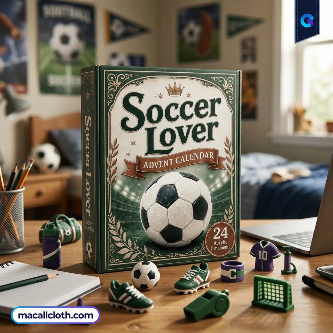 Soccer Lover Green Advent Calendar Soccer Lover Green Advent Calendar
