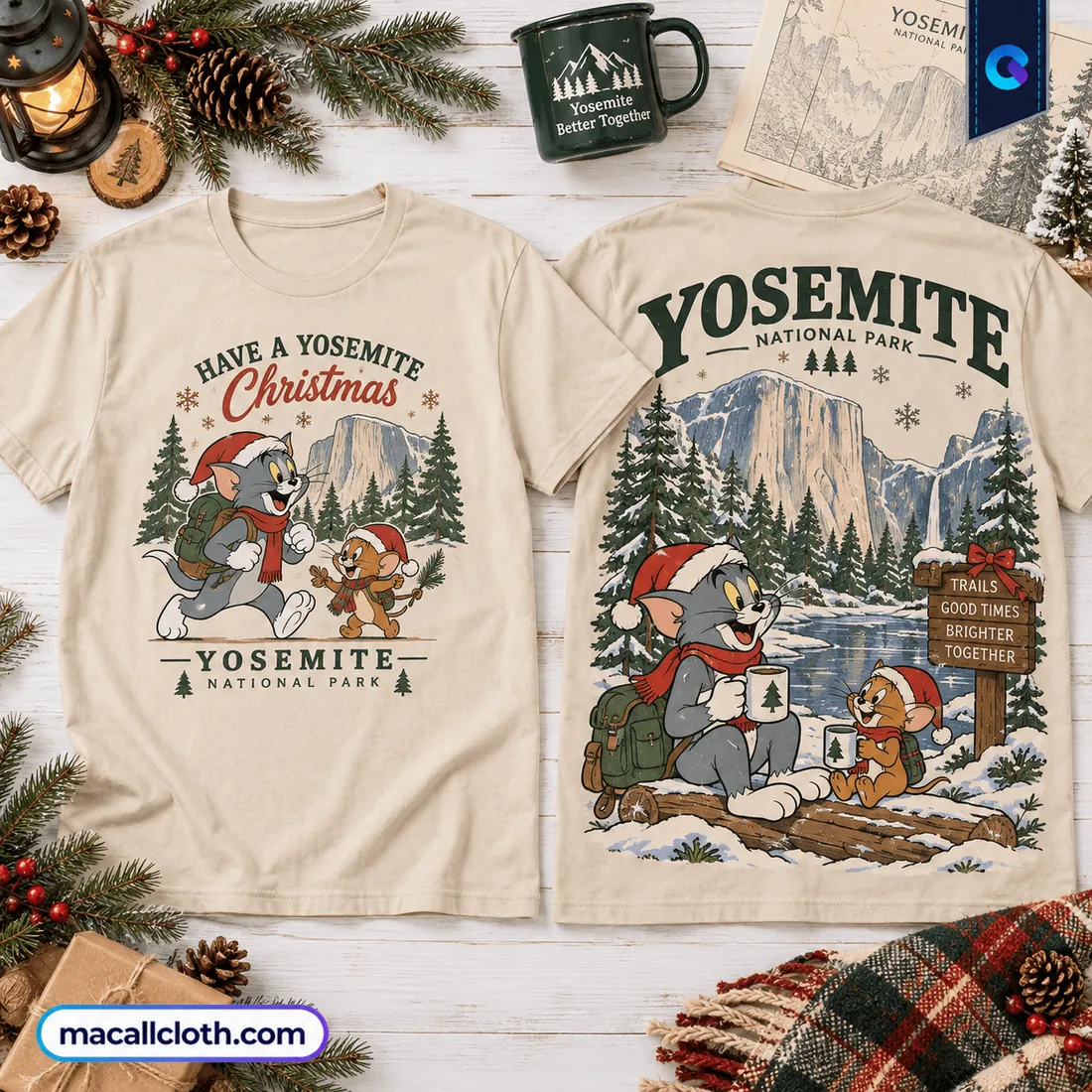 Tom and Jerry Yosemite National Park Christmas Shirt Tom and Jerry Yosemite National Park Christmas Shirt