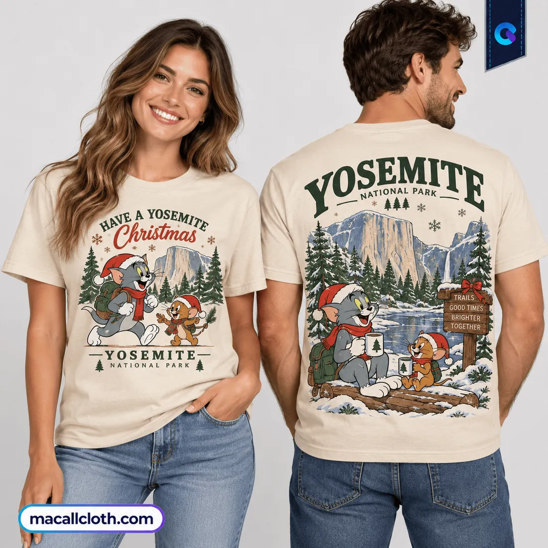 Tom and Jerry Yosemite National Park Christmas Shirt Tom and Jerry Yosemite National Park Christmas Shirt