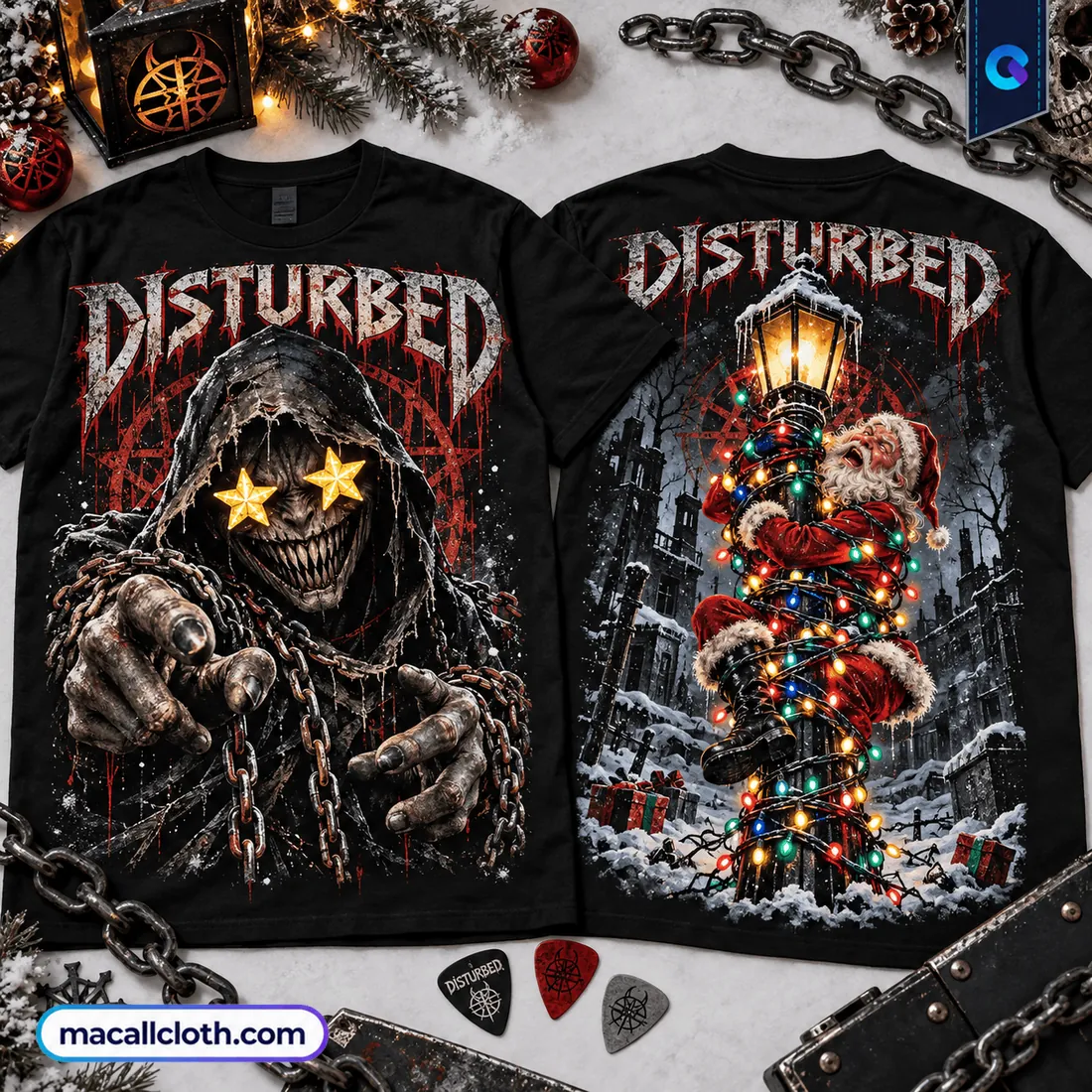 Disturbed Heavy Metal Christmas Shirt Disturbed Heavy Metal Christmas Shirt