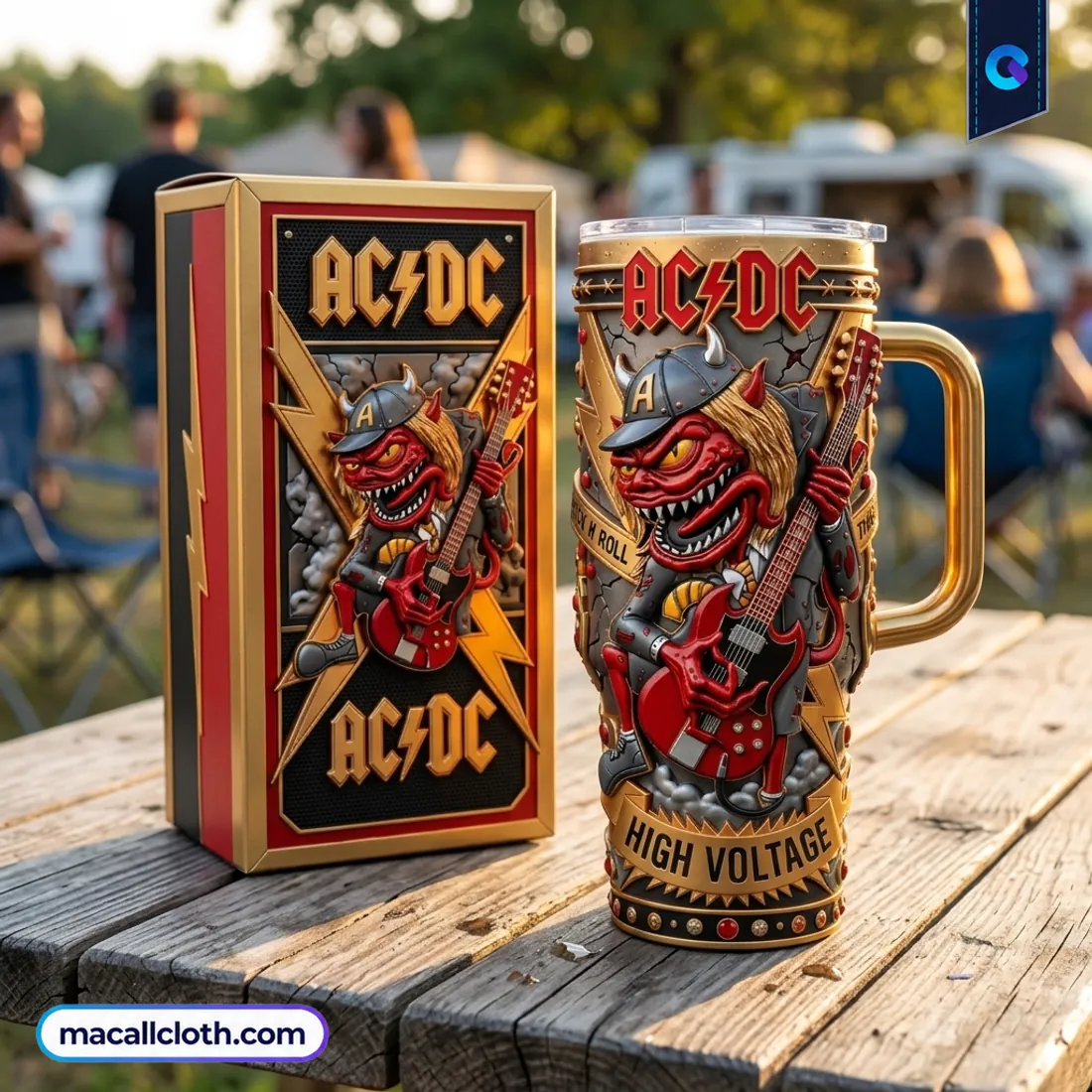 AC/DC High Voltage 40 oz Tumbler AC/DC High Voltage 40 oz Tumbler