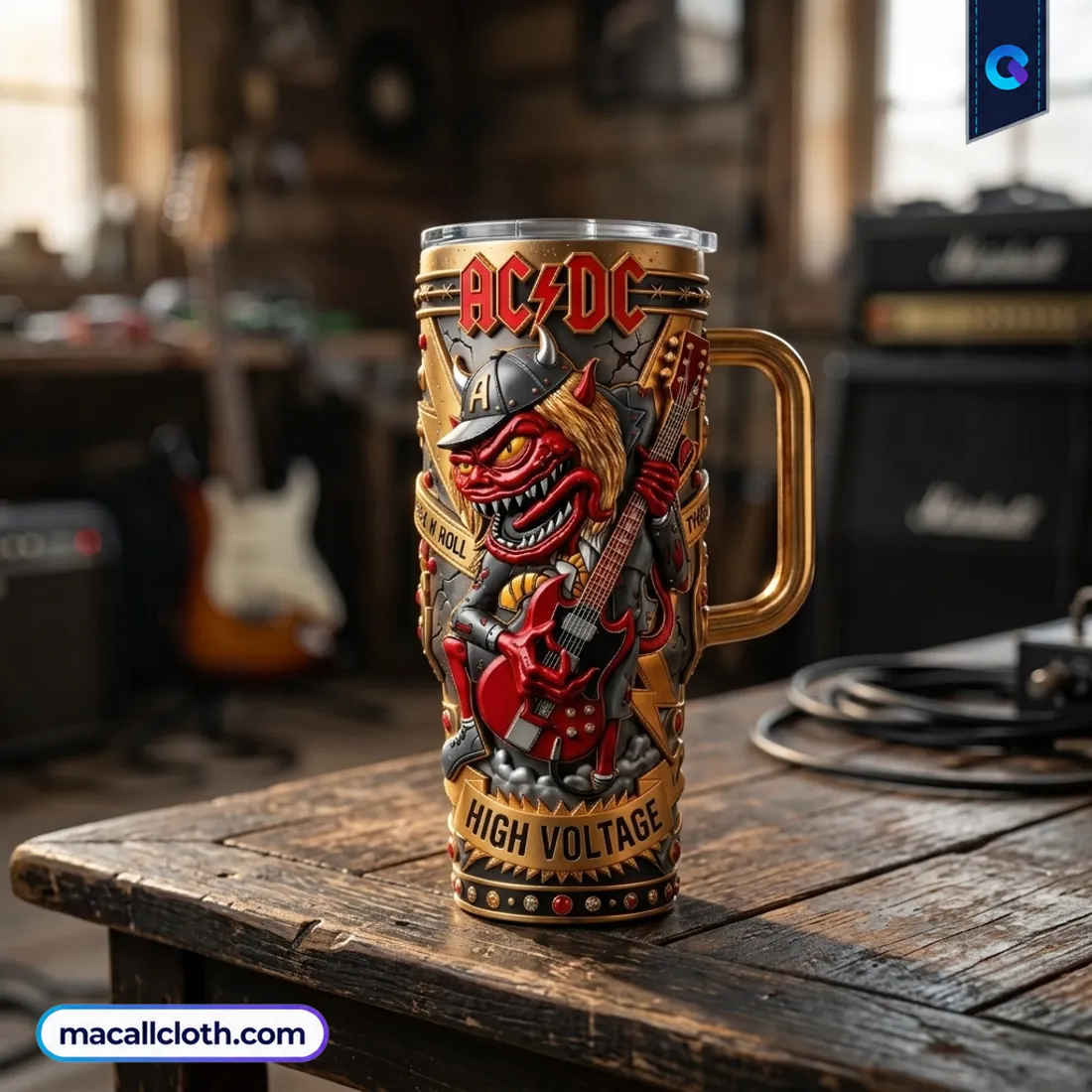 AC/DC High Voltage 40 oz Tumbler AC/DC High Voltage 40 oz Tumbler