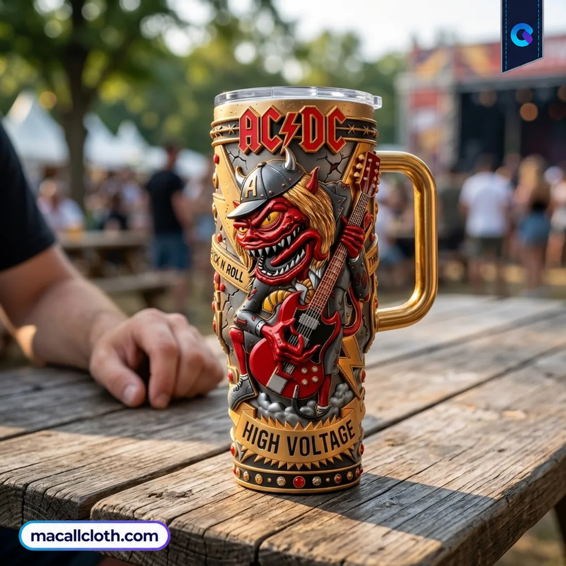 AC/DC High Voltage 40 oz Tumbler AC/DC High Voltage 40 oz Tumbler