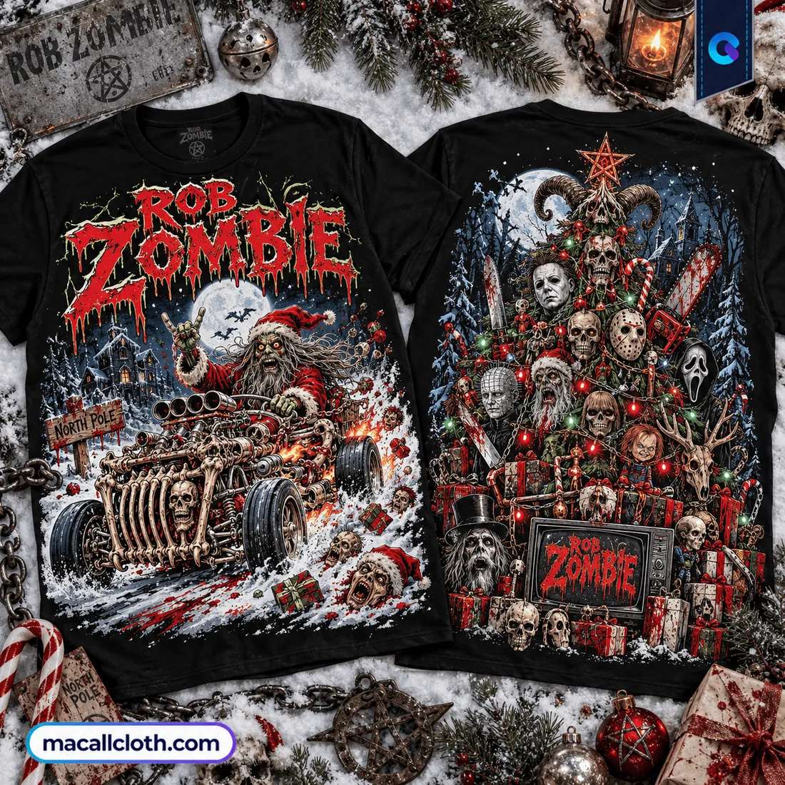 Rob Zombie Nightmare Santa Shirt Rob Zombie Nightmare Santa Shirt