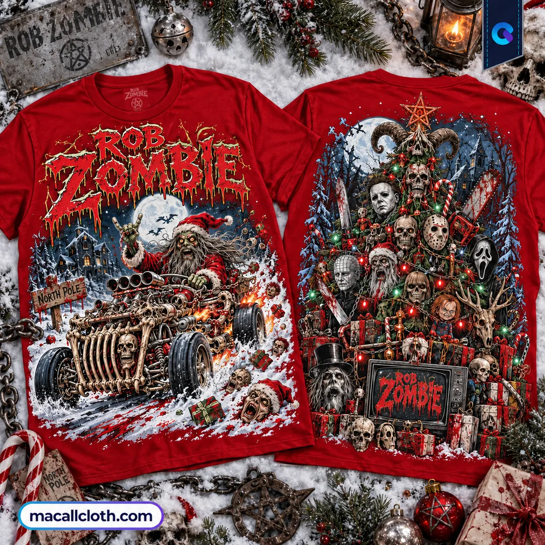 Rob Zombie Nightmare Santa Shirt Rob Zombie Nightmare Santa Shirt