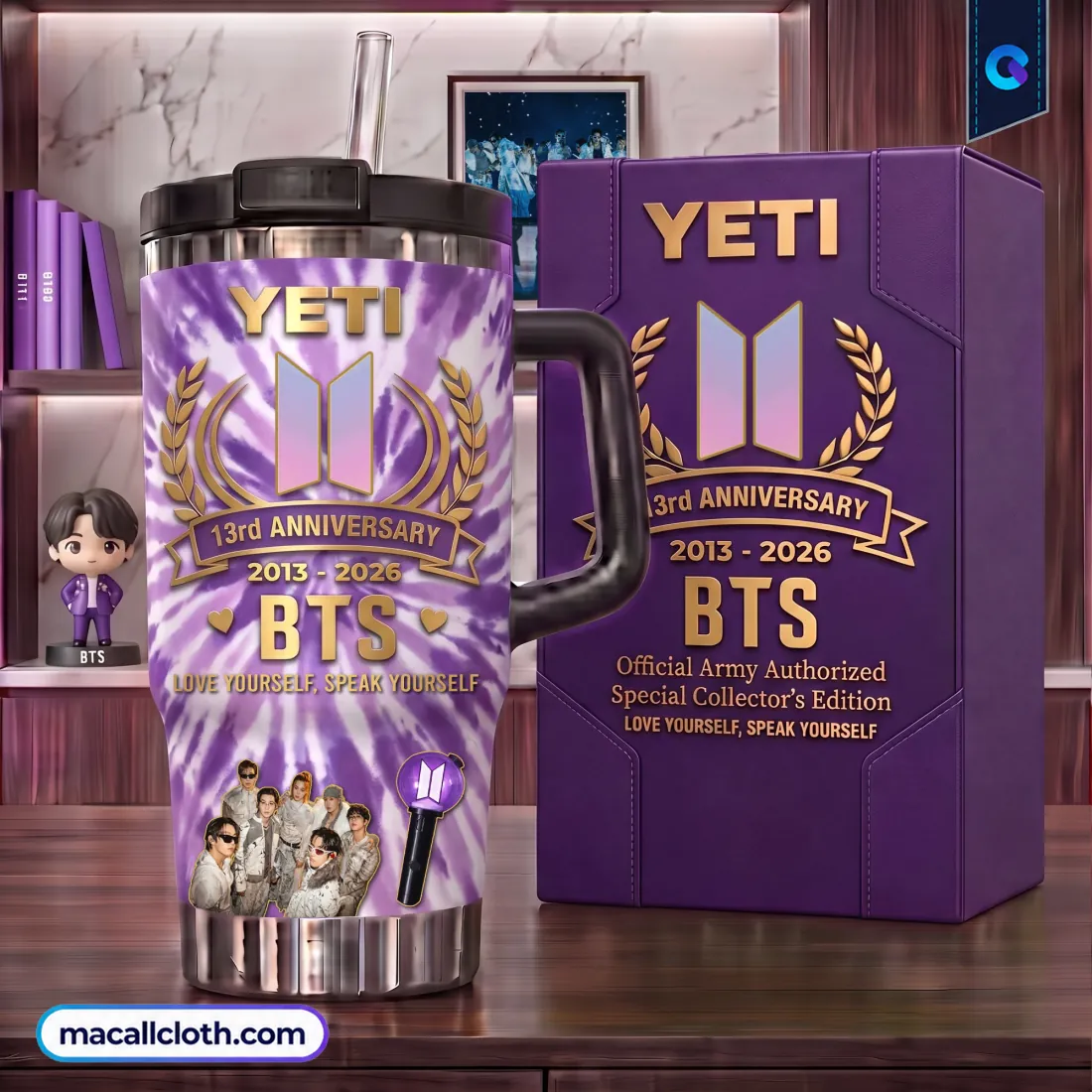BTS Collector Edition Purple Handle Tumbler BTS Collector Edition Purple Handle Tumbler